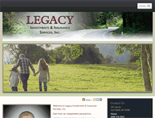 Tablet Screenshot of legacy-investments.com